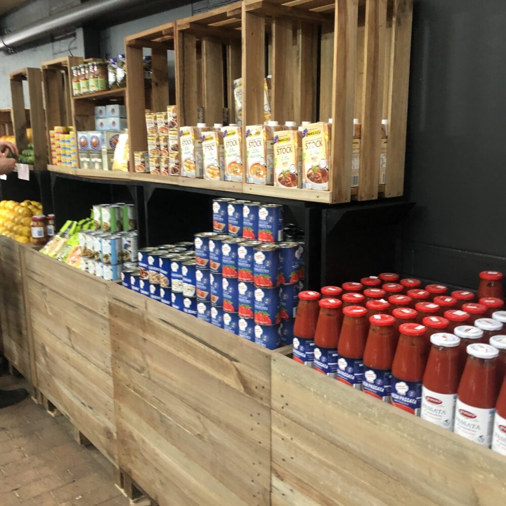 Stirling Fruit Market - vintage bins