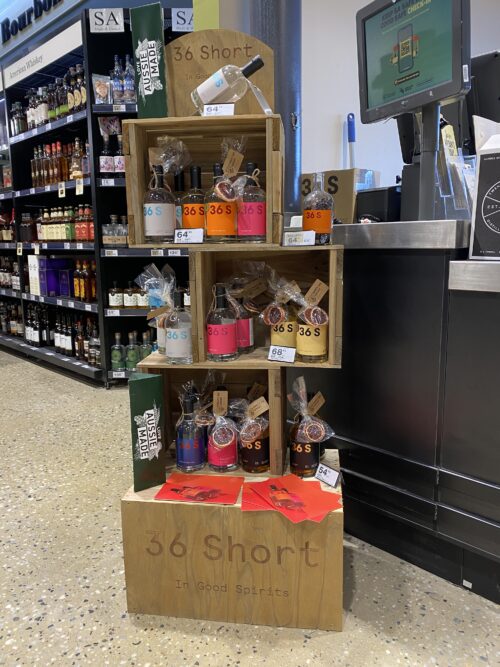 Thirty Six Short bottle shop display